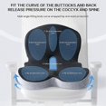 thumbnail image 5 of Memory Foam Seat & Back Cushion Combo, Ergonomic L-Shaped Integrated Seat Cushions, Sciatica & Back Pain Relief for Office Car Hom Use, 5 of 5