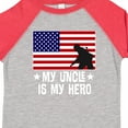 thumbnail image 3 of Inktastic Military Uncle is My Hero US Flag Boys or Girls Toddler T-Shirt, 3 of 4