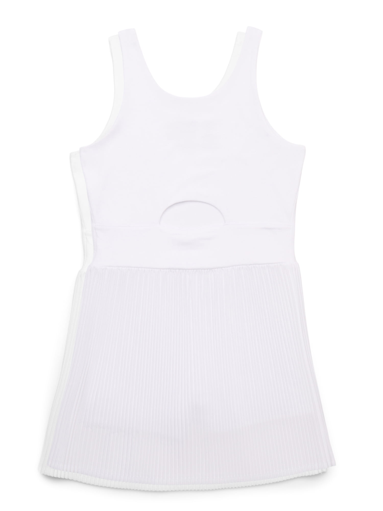 Athletic Works Girls Active Pleat Dress with Built-In Shorts, Sizes 4-18