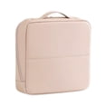 thumbnail image 2 of Neceser de maquillaje de pie, organizador de maquillaje de viaje con asa, impermeable y multiusos. rosa claro, 2 of 8
