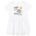 thumbnail image 3 of Inktastic Two the Moon Astronaut 2nd Birthday Girls Toddler Dress, 3 of 5
