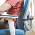 thumbnail image 2 of Almohada de soporte lumbar DMI Elite para silla, 14 x 13 x 5 pulgadas, gris, 2 of 9