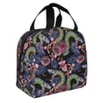 thumbnail image 2 of Disketp Snake And Flower for Insulated Lunch Bag for Women and Men, Perfect for Work, Hiking, Picnic, 2 of 8