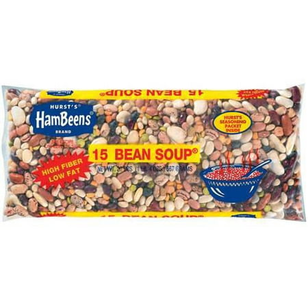 (4 Pack) Hurst's Hambeens W/Seasoning packet original Dried 15 Bean Soup, 20 (Best Red Bean Soup Recipe)
