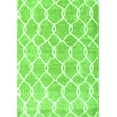 thumbnail image 1 of Ahgly Company Indoor Rectangle Trellis Green Modern Area Rugs, 2' x 5', 1 of 1