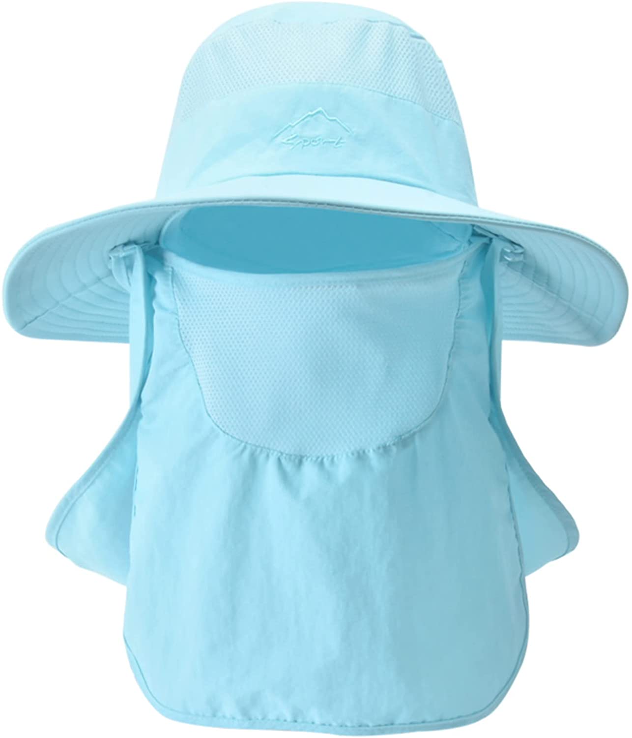 FanShowSun Cap with Face Neck Cover 