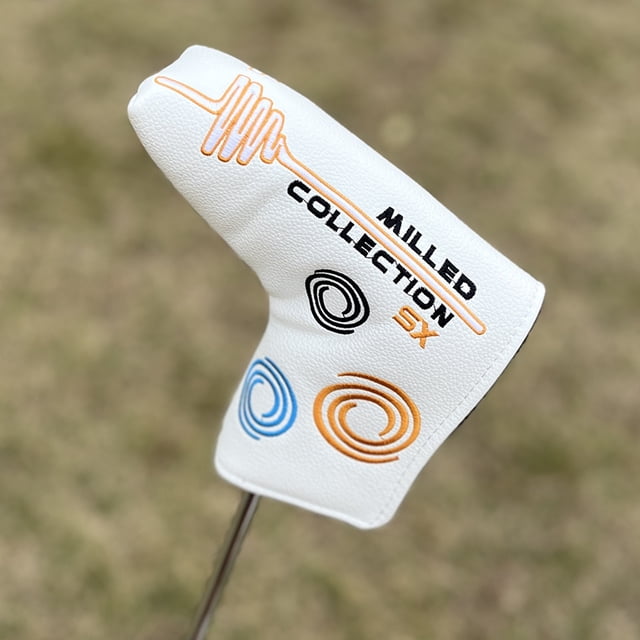 Odyssey-Style Putter Cover - Embroidered Mallet Head Protector, Blade Golf Club Cap with Secure Velcro Closure GEFQ-300