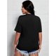 thumbnail image 4 of Camiseta informal para mujer con estampado "Back & Body Hurts", tejido de punto, cuello redondo, manga corta, elasticidad media, jersey para primavera/verano. Camiseta deportiva informal para hombre y, 4 of 6