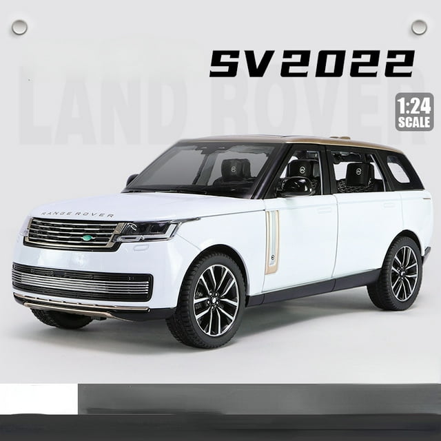 1:24 2022 Land Rover Range Rover SV SUV Alloy Model Car Toy Diecasts Casting Sound and Light Car Toys For Children Vehicle C523 White No box