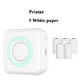 thumbnail image 1 of Mini Portable Thermal Printer Paper Photo Pocket Thermal Printer Printing Wireless BT Connect Printers 200dpi Photo Lable(Blue), 1 of 6