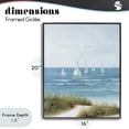 thumbnail image 4 of Stupell Industries Coastal Sail Away Beach Seascape Black Framed Giclee Art, 16 x 20, by Lorenzo Collective, 4 of 8
