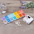 thumbnail image 5 of 1 Plastic Pill Box, Portable Pill Box, Split Pill Box, Pill Box, 6 Day 14 Pill Box, Split Pill Box (Color : Rainbow), 5 of 5