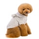thumbnail image 5 of EeaseMX Ropa para perro, otoño e invierno, nueva, con orejas de oso, color liso, con capucha y forro polar grueso (gris, M), 5 of 8