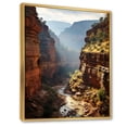 thumbnail image 2 of Designart "Employing Reverie in the Canyon I" Landscape & Nature Floater Framed Canvas Print, 2 of 7