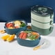 thumbnail image 4 of 2800ML Lunch Box Three Layer Large Capacity Portable Handle Food Grade School Students Bento Food Co, 4 of 5