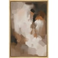 thumbnail image 2 of PixonSign Framed Wall Art Pastel Grunge Watercolor Brown Abstract Artwork Colorful Oil Paintings Modern Canvas Prints Minimalism Contemporary Nordic Decorative for Rooms - 16"x24" Natural, 2 of 5