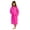 HOT PINK, variant on Terry Cotton Hooded Unisex Teenagers and Petites Bathrobe - Turquoise, X-Large
