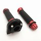 thumbnail image 4 of Adjustabble Par 22 mm Manillar de la motocicleta aleación de aluminio Kit de agarre de mano empuñaduras agarras de barras para crucero de motor en bolsas Paquete rojo Monstrate VI002286-02, 4 of 7