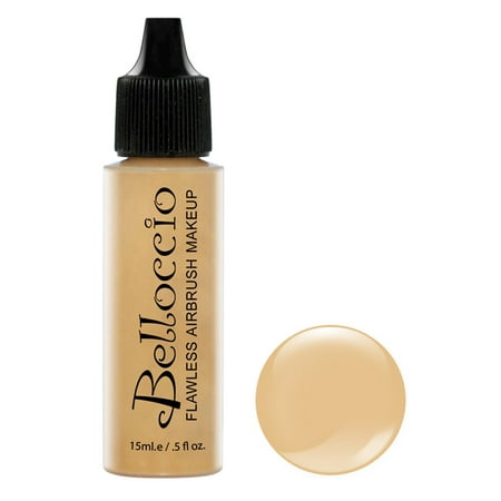 Belloccio Pro Airbrush Makeup GOLDEN TAN SHADE FOUNDATION Flawless Face (Best At Home Airbrush Tan)