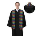 thumbnail image 4 of Fotbe Pride Rainbow Printed Class of 2024 Graduation Stole, 4 of 7