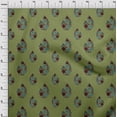 thumbnail image 3 of oneOone Cotton Poplin Fabric Leaves & Floral Block Printed Craft Fabric BTY 56 Inch Wide, 3 of 5