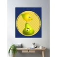 thumbnail image 2 of Lemon On A Pear Poster Wall Art, Modern Wall Decor For Living Room Bedroom, 24x36 UNFRAMED, 2 of 3