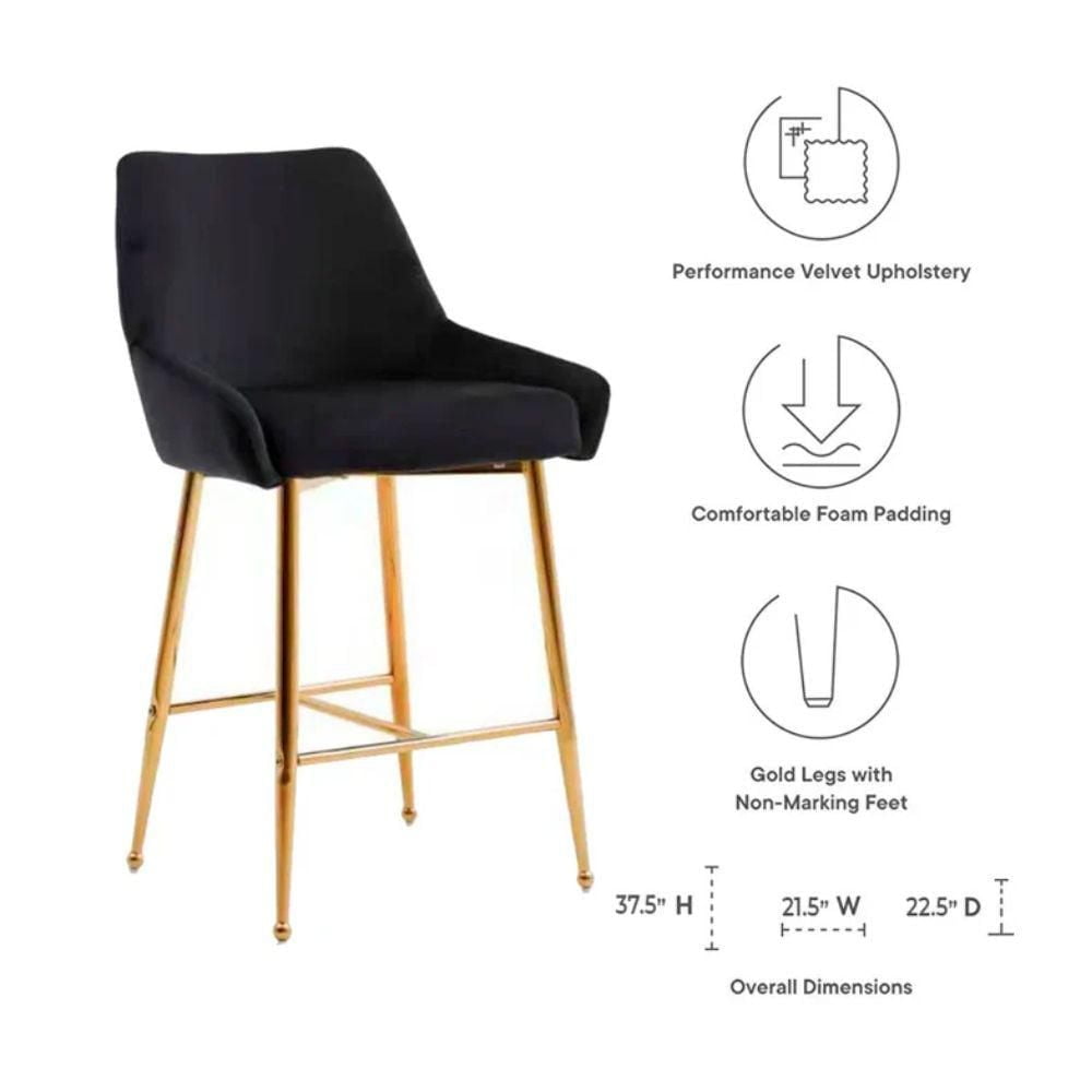 Heavenly Collection Velvet Stool