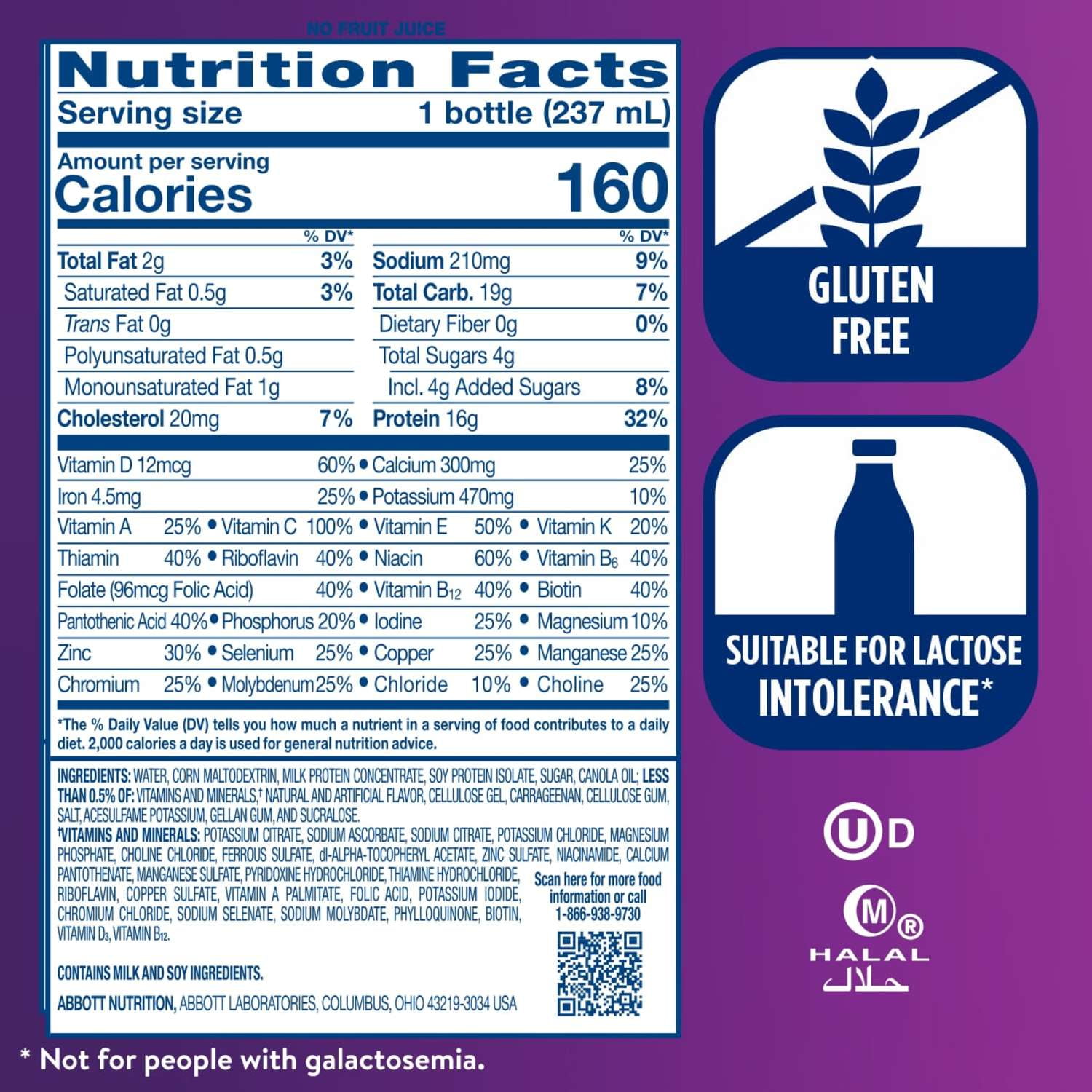 (2 pack) Ensure High Protein Nutrition Shake, Strawberry, 8 fl oz, 6 Count