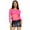 Pink, variant on Women's Long Sleeved Industrial Fishnet Shirt, Black, 1X/2X