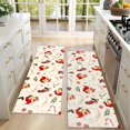thumbnail image 4 of Kitchen Rugs Sets Of 2,Beige Christmas Santa Pattern Anti Fatigue Kitchen Mat Rugs Non Slip Washable,Decorative Kitchen Floor Mats for Kitchen,Sink,Laundry,17"X47", 4 of 5