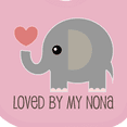 thumbnail image 4 of Inktastic Loved by My Nona Grandma Boys or Girls Baby Bib, 4 of 4