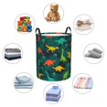 thumbnail image 4 of Fotbe Colorful Dinosaurs Cesto de Ropa con Asas, Cesto Impermeable de Gran Capacidad, Bolsa de Lavado para Dormitorio, Cesto de Ropa con Ruedas y Asas-Medium, 4 of 6