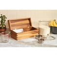 thumbnail image 3 of Ironwood Gourmet Acacia Wood Recipe Box, 2 Compartment, 3 of 6