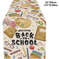 thumbnail image 3 of Artistic Book Table Runner, Elegant Book Table Cloth, Watercolor Book Print Decorative Table Runner For Dining Room Classroom Home Party Layout, 3 of 9