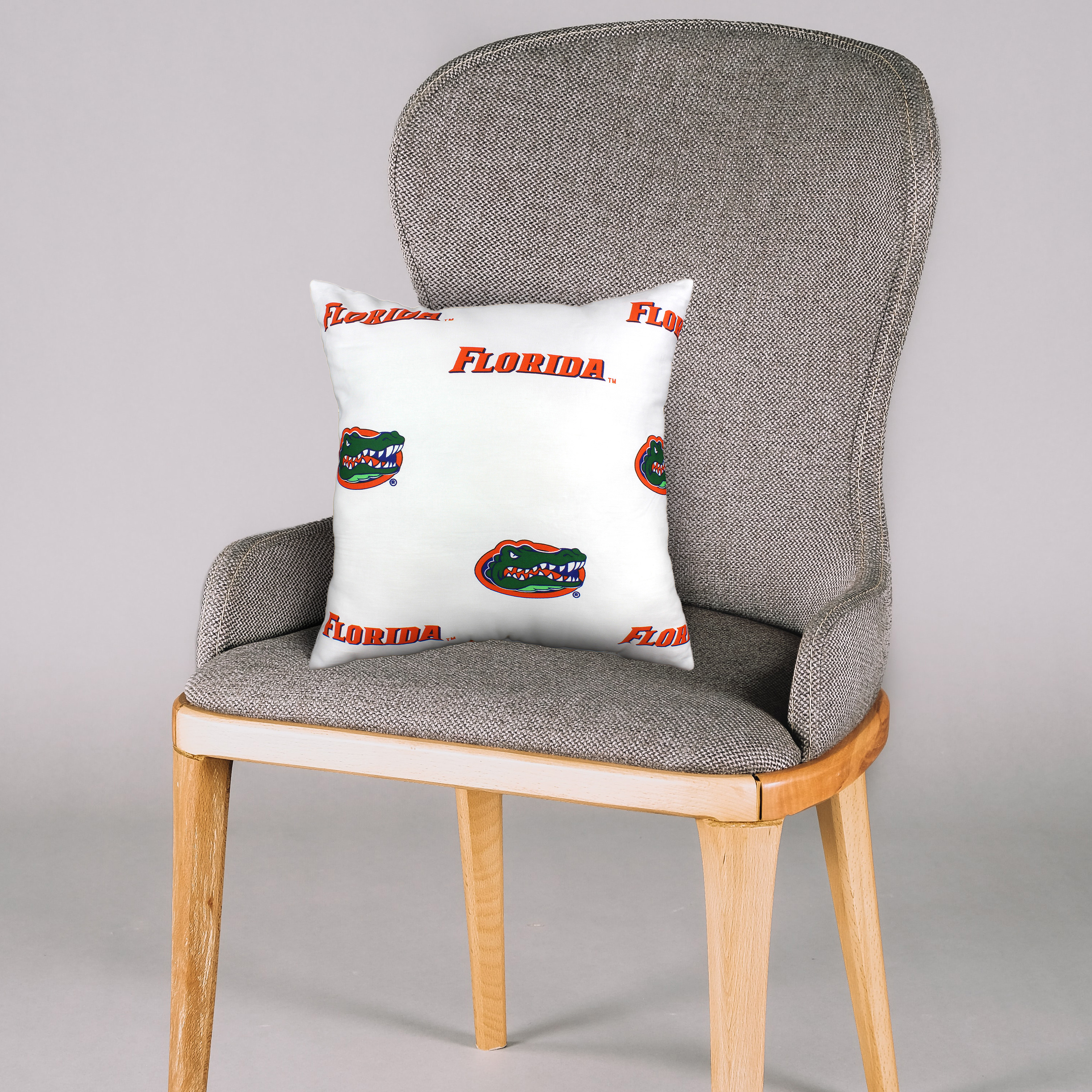 Florida Gators 16" Decorative Pillow - White