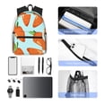 thumbnail image 6 of Daiia Cartoon Carrot School Backpack for Men Women, Unisex Large Waterproof Bookbag Schoolbag Casual Daypack for High School/College/Teens/Travel/Work Black, 6 of 8