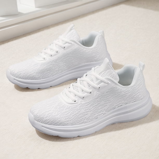 Zapatillas de deporte con aumento de altura cómodas informales punta ancha para hombres y mujeres