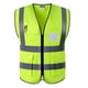 thumbnail image 2 of Chaleco Reflectante de Seguridad Sunnimix Sin Mangas con Bolsillos Amarillo L, 2 of 8