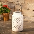 thumbnail image 4 of Tangiers 11" Height Ceramic Solar Jar, 4 of 4