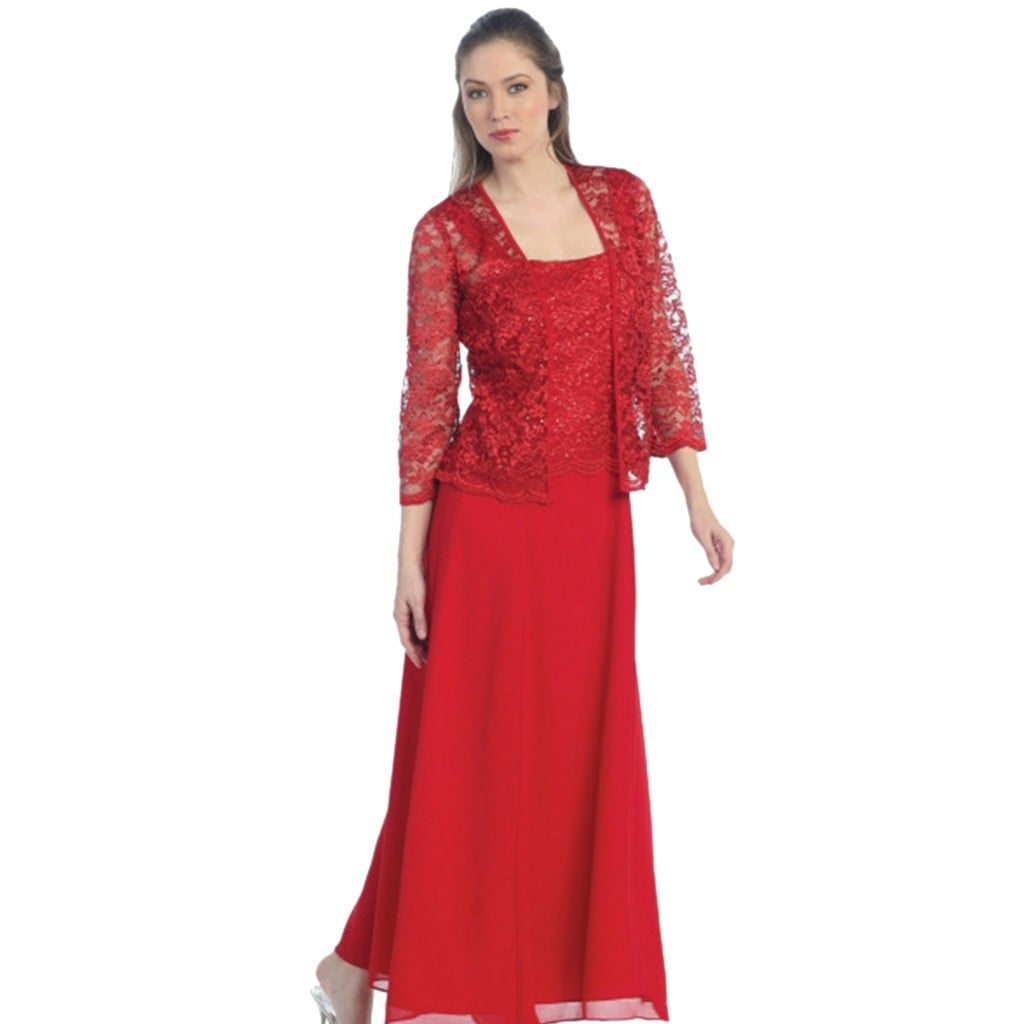 Qazqa Lace Dress for Women Party Long Dresses Plus Size Mother of The