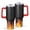 Red-2, variant on 40oz Tumbler with Handle and Straw, Vacuum Insulated Stainless Steel Travel Mug, Fits Car Cup Holder, Flame Print