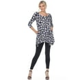 thumbnail image 4 of White Mark Women's Printed Geometric Circle Tunic Top, 4 of 5