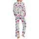 thumbnail image 4 of Puntoco Conjunto de pijama cómodo para mujer, conjunto de pijama con parte superior y pantalones casuales con estampado degradado para mujer, 4 of 5