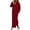 #156-Red, variant on Neewe Women's Long Fleece Fall Sweatshirt Warm Hoodie Dress Pullover Plus Size with Pocket