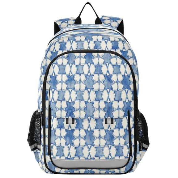 Backpack 12.9 *5.1 * 17.7 Inches Outing Backpack, Shopping Backpack, Travel Backpack Blue Dot Pattern