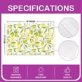 thumbnail image 4 of Lemon Pattern Table Place Mats, Set 18"x12" Lemon Floral Placemats Set of 4 for Decor Summer Fruit Placemat for Kitchen Dining Table Decor Indoor Outdoor Nature, 4 of 4