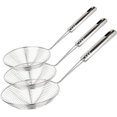 thumbnail image 1 of Skimmer de colador de araña, juego de 3 cucharas de colador asiático, cuchara de alambre de acero inoxidable con mango para freír alimentos, pasta, espaguetis, fideos, 1 of 5
