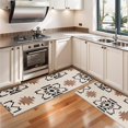 thumbnail image 3 of Kitchen Rugs Sets Of 2,Boho Brown and Black Ethnic Pattern Anti Fatigue Kitchen Mat Rugs Non Slip Washable,Decorative Kitchen Floor Mats for Kitchen,Sink,Laundry,17"X47", 3 of 5