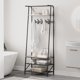 thumbnail image 3 of 4-in-1 Coat Rack Shoe Bench w/5/10 cm de Alturaooks & Shelves – Rústico cm de Anchoood-Look cm de Alturaall Tree w/Storage | Resistente Metálico Frame para Entryway cm de Alturaallway Bathroom, 3 of 7