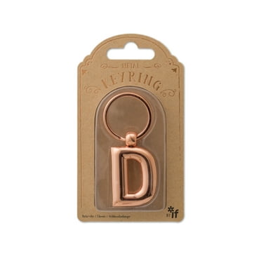 Copper Letter Keyrings Letter D (Other)